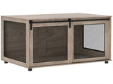 Dog Crate Furniture with Sliding Door for XL Dogs, Brown T3398P349637