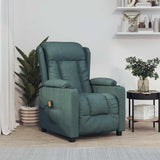 Massage Chair Dark Green Fabric 339064