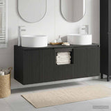 Bathroom Cabinet Set 3 pcs Black 49.5 x 44.5 x 65.5 cm 3405738