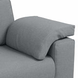 Sofa Light Grey 160 x 77 x 82 cm Fabric 4105217