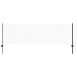 Welded Wire Fence 100 x 0.8 m PVC-Coated Steel Grey 3336925