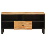 TV Cabinet with Drawer Brown 100 x 33 x 46 cm Solid Mango Wood 4018312