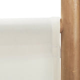 Folding 6-Panel Room Divider 240 cm Bamboo and Canvas 350626