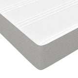 Pocket Spring Bed Mattress Medium Light Grey 193x203x20 cm King 347886