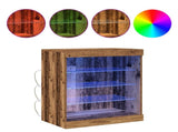 LED Sideboard Old Wood 60.5 x 37 x 67 cm Engineered Wood 863042