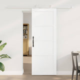 Sliding Door ORKDAL White 73.5 x 198.5 cm Solid Pine Wood 3333411
