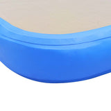 Inflatable Gymnastics Mat with Pump 800x100x10 cm PVC Blue 91928