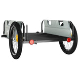 Bike Trailer Grey Oxford Fabric and Iron 94175