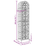 Wine Rack for 73 Bottles Black 45x36x200 cm Wrought Iron 358371