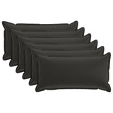 Cushion with Pillow HOUTEN 6 pcs Black Polyester 933665