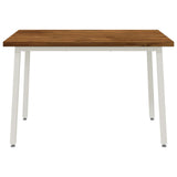 120 x 70 x 75 cm Solid Acacia Wood Natural and White 937597