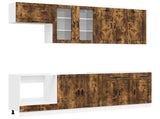 Kitchen Unit PORTO 8 pcs Smoked Oak Engineered Wood 3438178