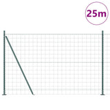 Welded Wire Fence with Concrete Base 25 x 1.2 m 3350865
