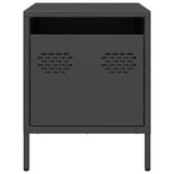 ZNTS Bedside Cabinet Black 35x39x43.5 cm Steel 851244