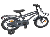 Kids Bike 14 Inches for 3-5 Years Old Dark Grey 42009290