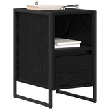 Bedside Table Black Oak 39.5 x 30 x 50 cm Engineered Wood 886654