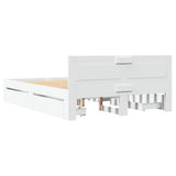 Bed Frame with Headboard without Mattress White 120x200 cm 3295569