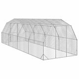 Chicken Run 2.5x8x2.25 m Galvanised Steel 3328518