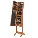 Free-Standing Mirror with LED 34x37x146 cm 351768