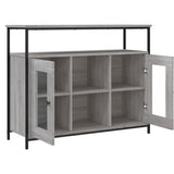 Sideboard Grey Sonoma 100x35x80 cm Engineered Wood 835507
