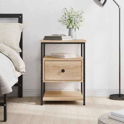 ZNTS Bedside Cabinet Sonoma Oak 40x42x56 cm Engineered Wood 826025