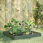 ZNTS Garden Raised Bed Olive green 100x100x26 cm Steel 851020