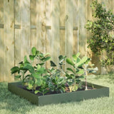 ZNTS Garden Raised Bed Olive green 100x100x26 cm Steel 851020