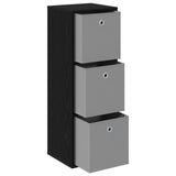 Sideboard with Drawer Black Oak 35 x 32 x 99.5 cm 8000565