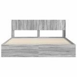 Bed Frame with Storage and Headboard 3 pcs Engineered Wood 3414176