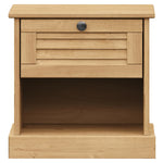 ZNTS Bedside Cabinet VIGO 42x35x42 cm Solid Wood Pine 353154