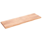 ZNTS Wall Shelf Light Brown 200x60x cm Treated Solid Wood Oak 363731