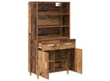 Highboard Old Wood 69.5 x 32.5 x 180 cm Engineered Wood 3415716