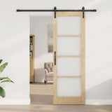 Sliding Door ORKDAL Natural and Black 73.5 x 211 cm 3331821
