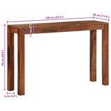 Console Table 120x30x76 cm Solid Wood Acacia 4102373