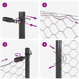 Ground Fix Welded Wire Fence 10 x 1.6 m 3352794