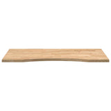 Desk Top Untreated 100x50x2.5 cm Solid Wood Oak Rectangular 4009008