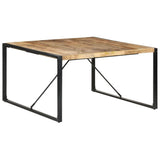 Dining Table 140x140x75 cm Rough Mango Wood 321572