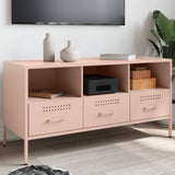TV Cabinet Pink 100.5x39x50.5 cm Steel 843037