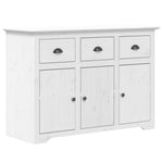 Highborad "BODO" White 115.5x43x200.5 cm Solid Wood Pine 3206451