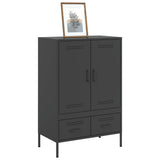 Highboard Black 68x39x101.5 cm Steel 843108