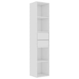 ZNTS Book Cabinet High Gloss White 36x30x171 cm Engineered Wood 802873