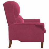 Armchair Wine red 76 x 94 x 102 cm Velvet 42009862