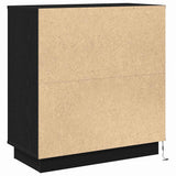 Bedside Cabinet Black Oak 71 x 34.5 x 75 cm Engineered wood 869635