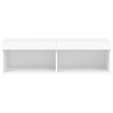 TV Cabinet with LED Lights White 100x30x30 cm 837155