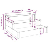 Garden Raised Bed 120x120x56 cm Solid Wood Fir 364304