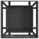 Fire Pit Black 80 x 80 x 30 cm Steel 858928