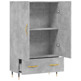 Highboard Concrete Grey 69.5x31x115 cm Engineered Wood 828216