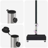 313667 Umbrella Base Black 45x25x8 cm Granite
