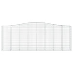 Arched Gabion Basket 400x50x140/160 cm Galvanised Iron 153417