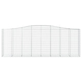Arched Gabion Basket 400x50x140/160 cm Galvanised Iron 153417